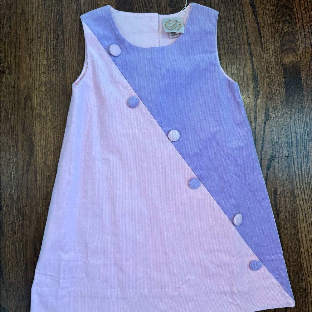 The Beaufort Bonnet Company Pink and Purple Kids Dress